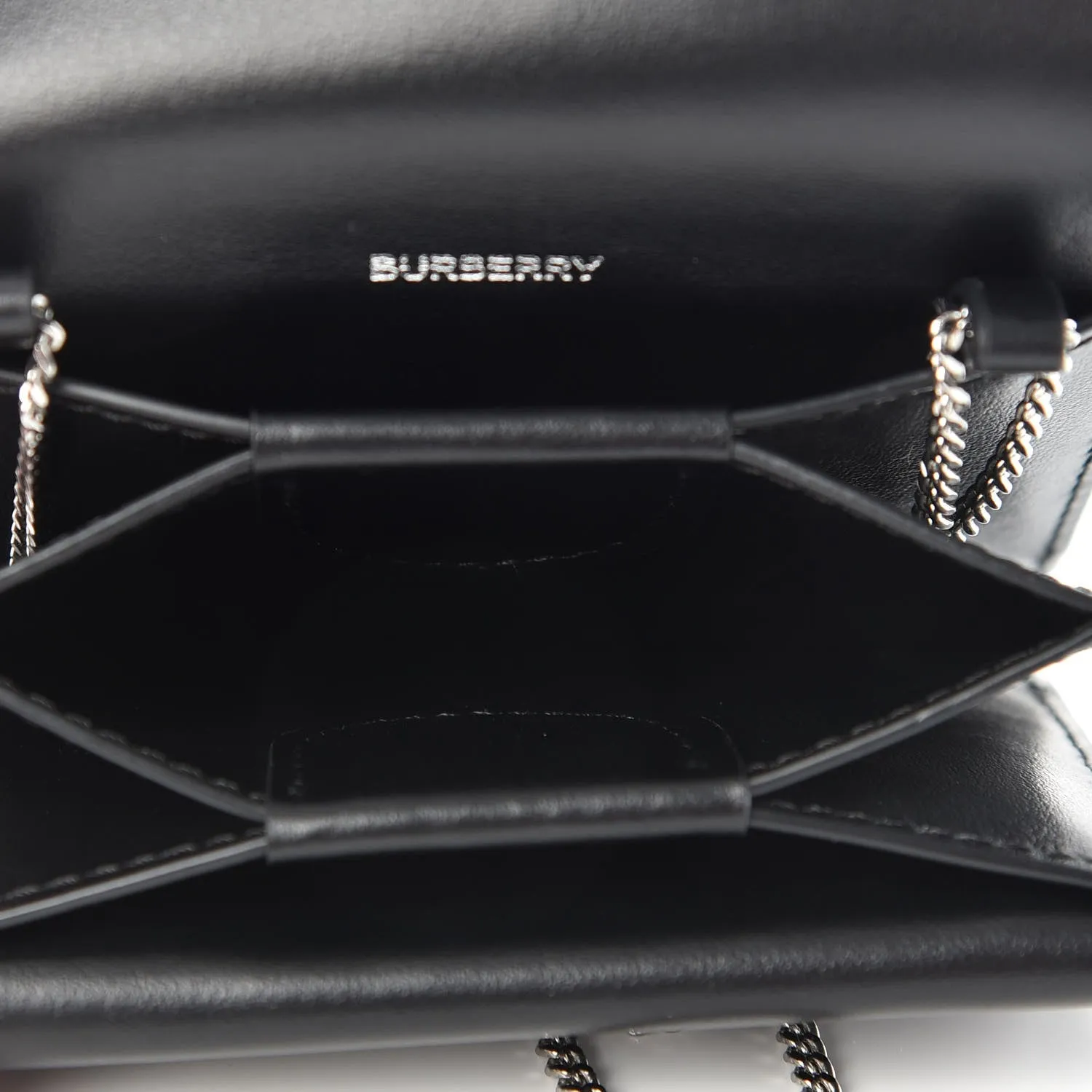 BURBERRY VINTAGE CHECK JESSIE TB WALLET ON CHAIN