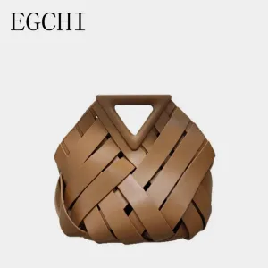 EGCHI Elegant Soft Leather Handbag