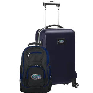 Florida Gators Deluxe 2-Piece Backpack and Carry on Set in Navy