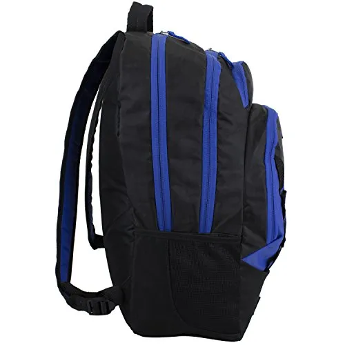 Fuel Escape Travel Backpack, School Bookbag, Durable Camping Or Hiking Backpack - Black/Blue
