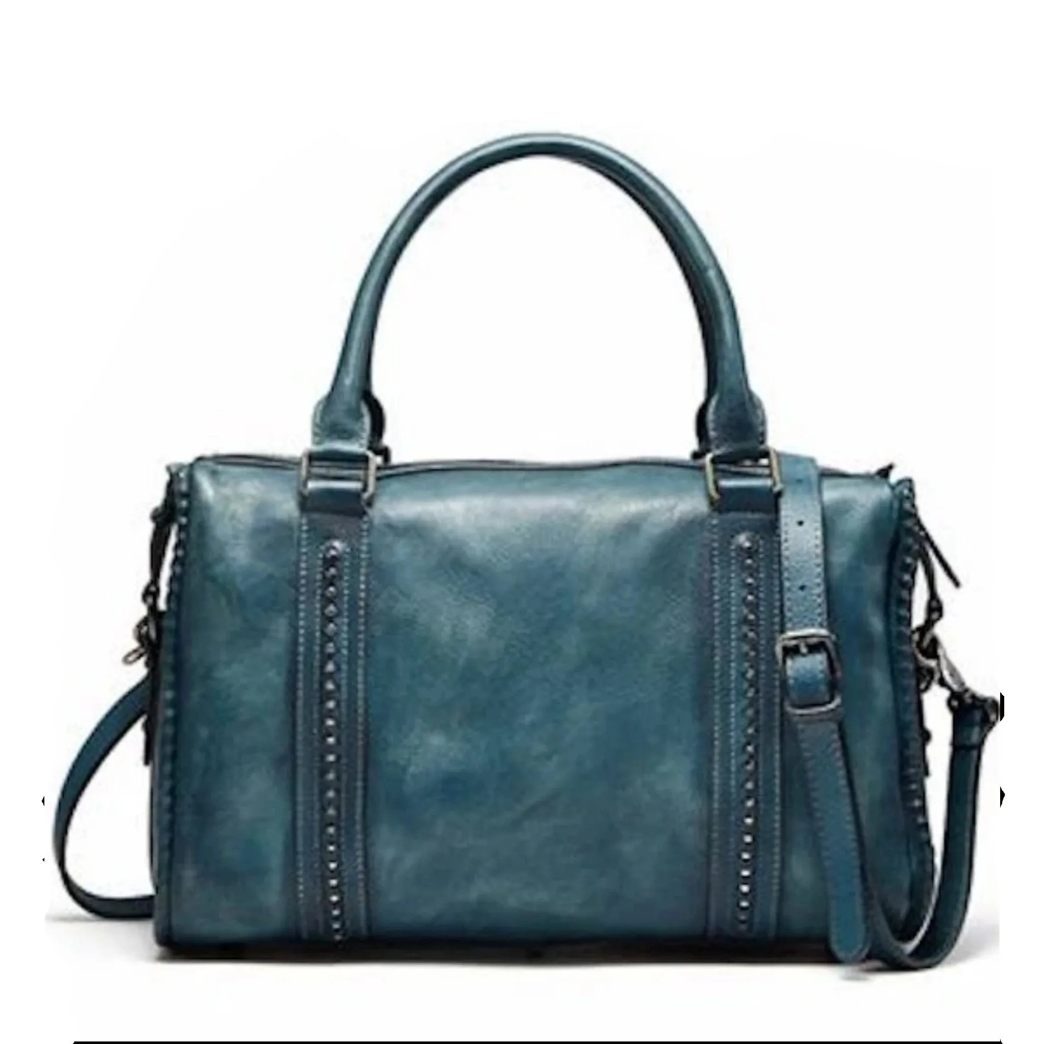 Handmade Full Grain Leather women Satchel Handbag