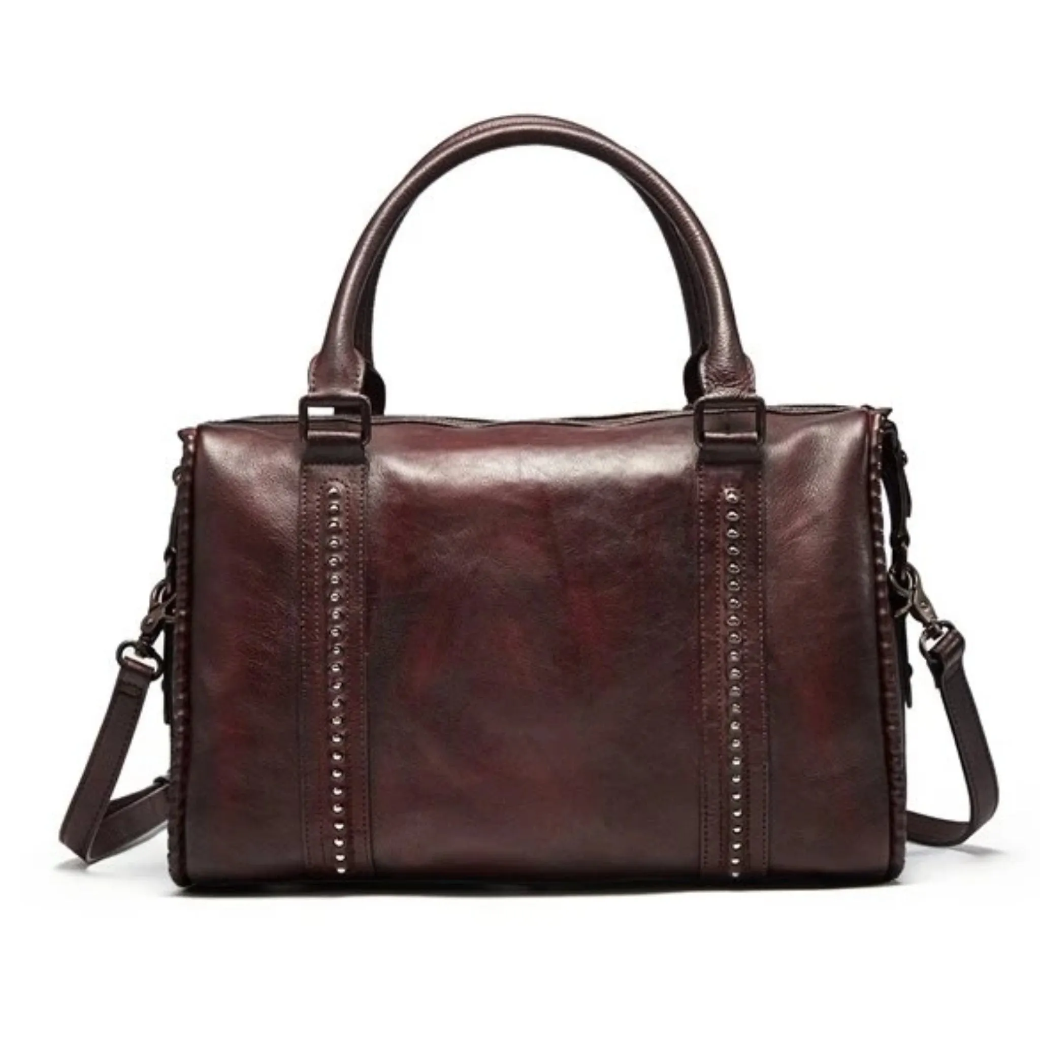 Handmade Full Grain Leather women Satchel Handbag