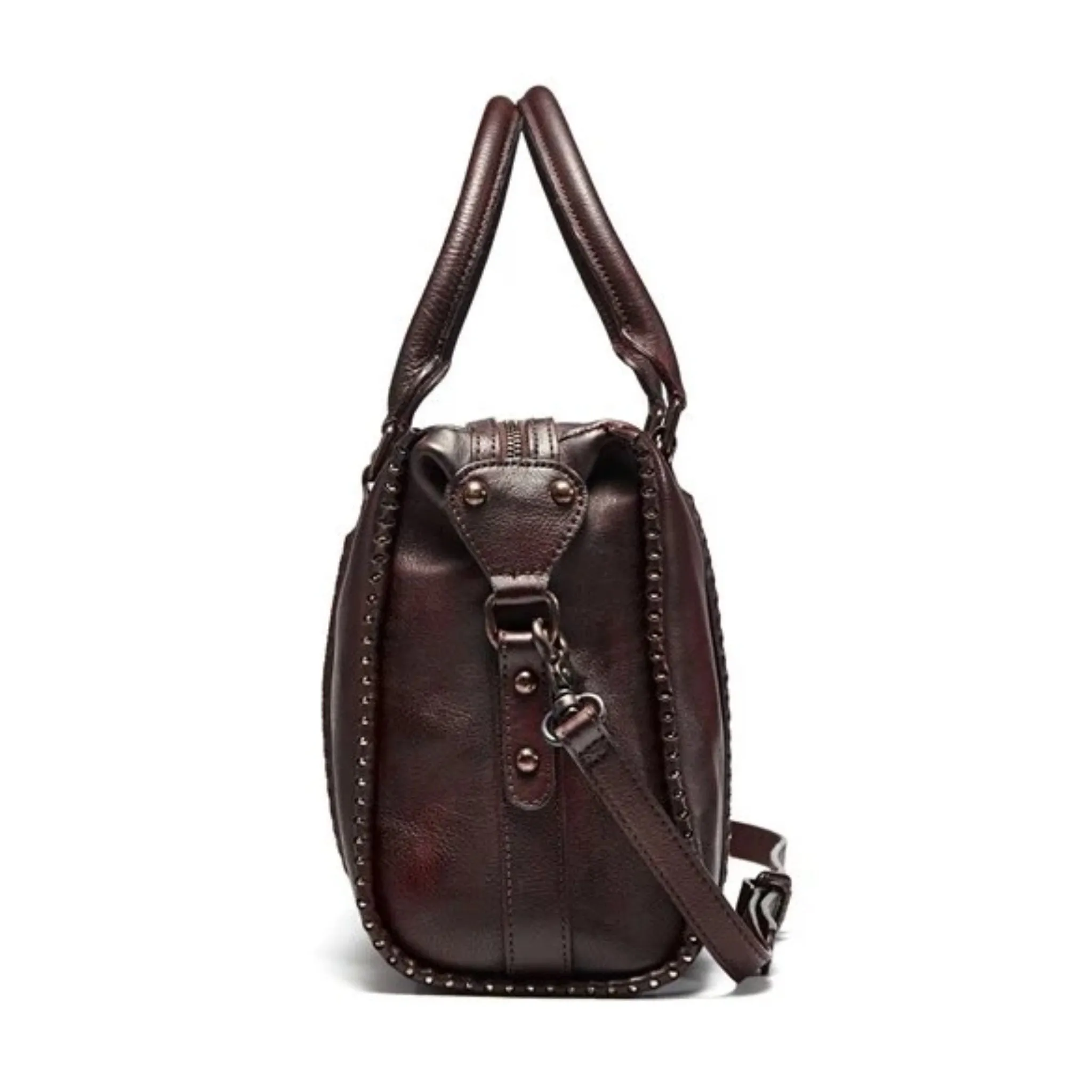 Handmade Full Grain Leather women Satchel Handbag