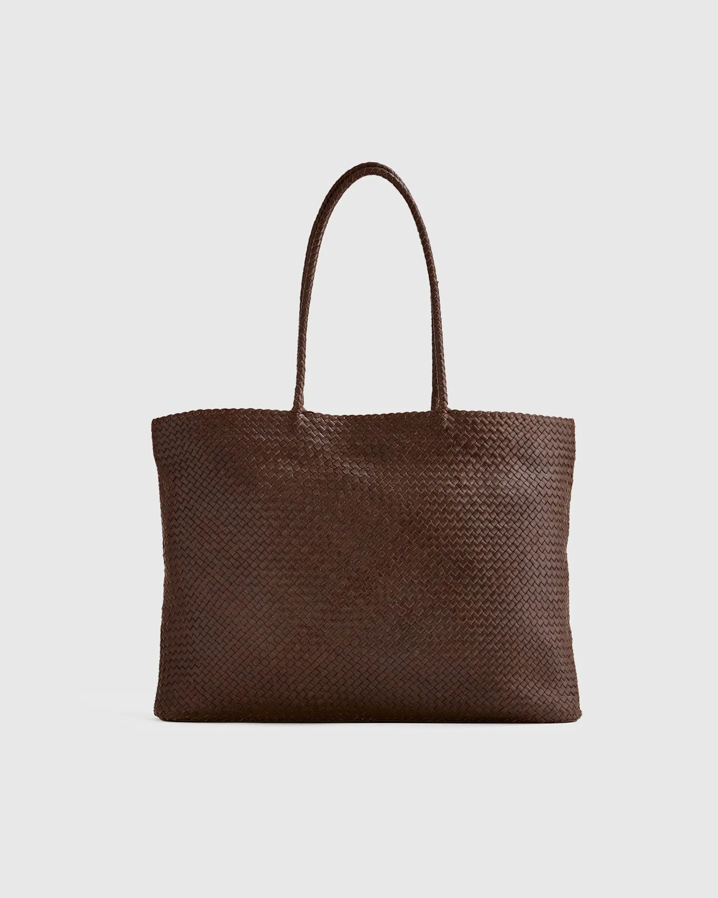 Italian Leather Handwoven Tote