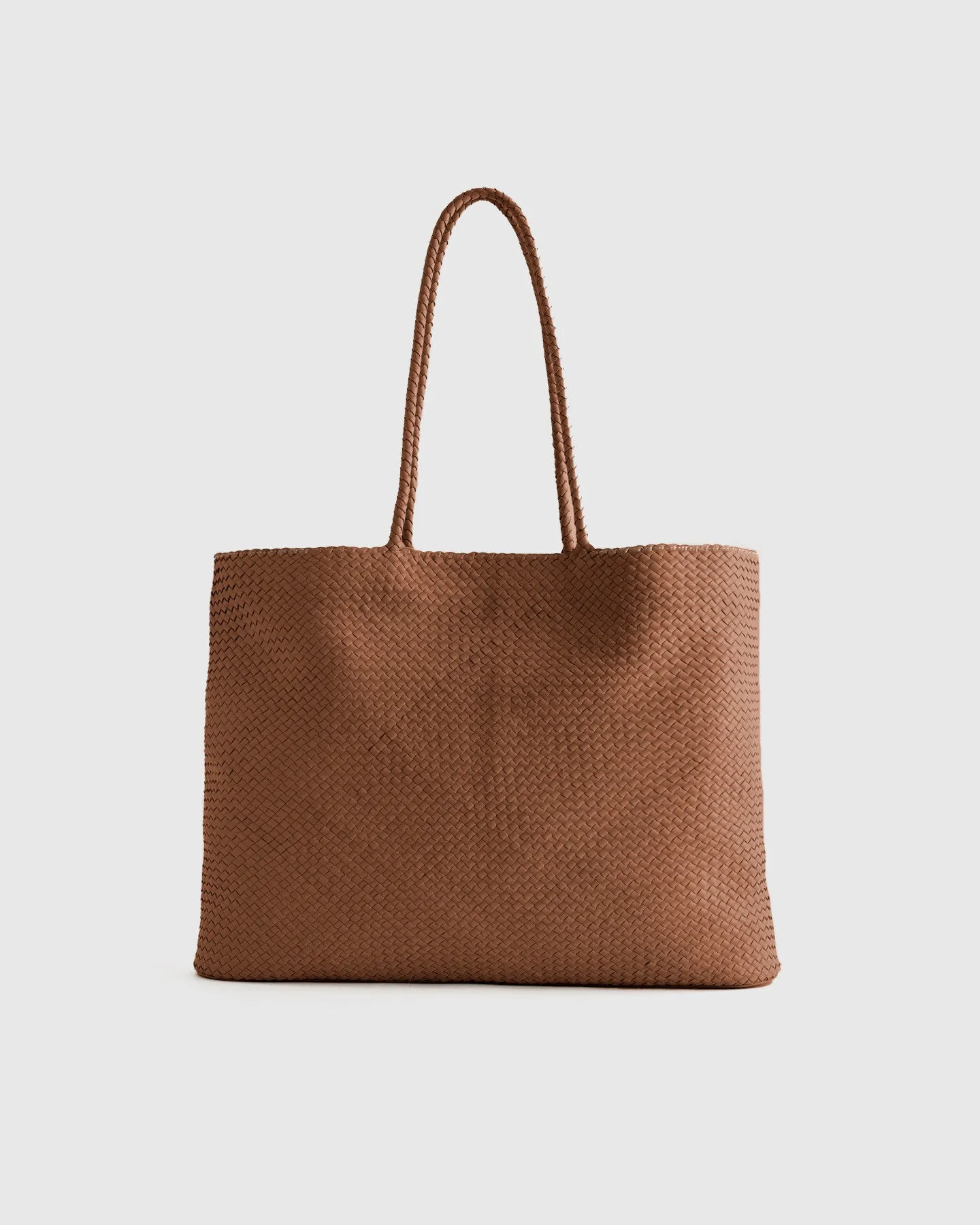 Italian Leather Handwoven Tote