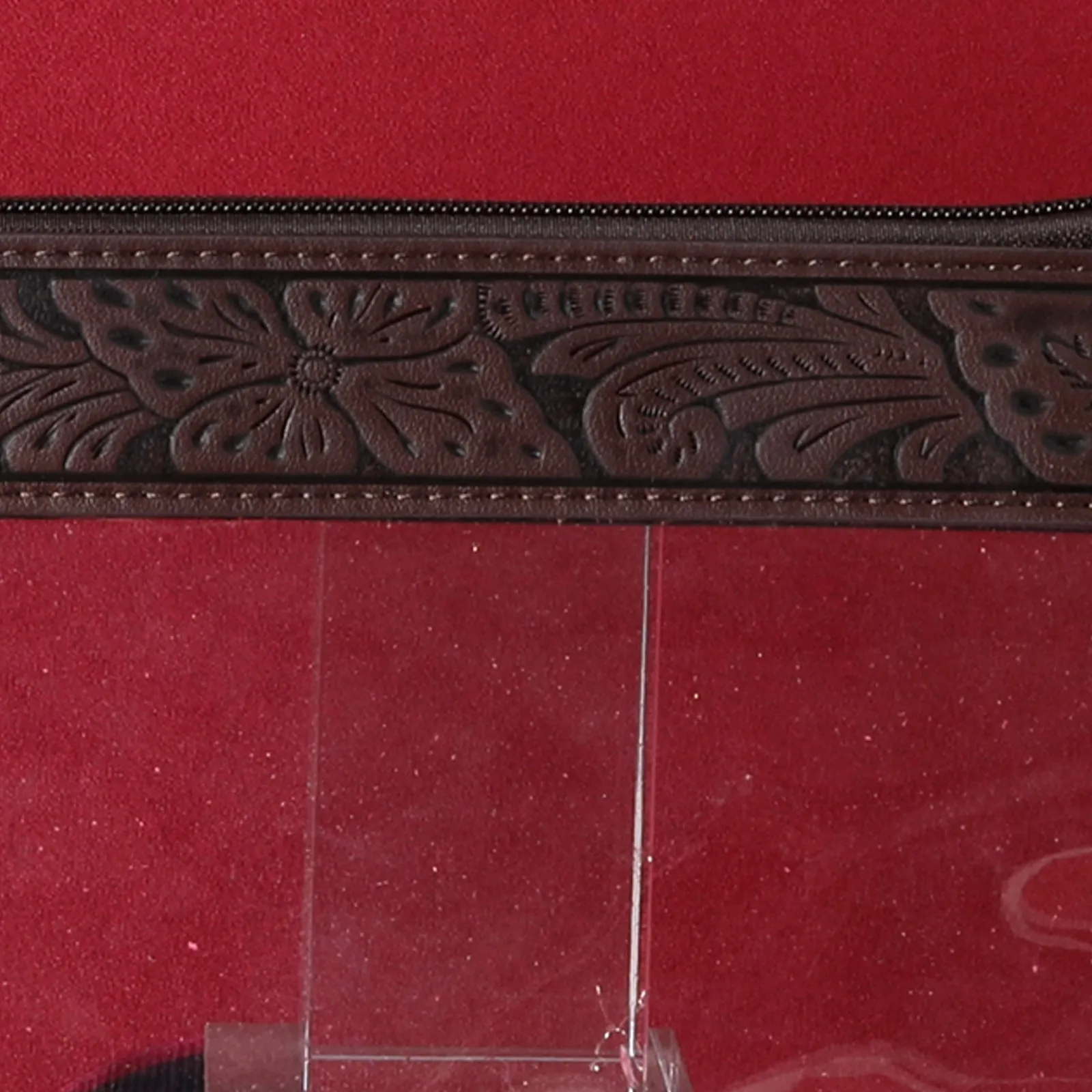 Montana West Western Fringe Clear Stadium Crossbody Bag Tooled