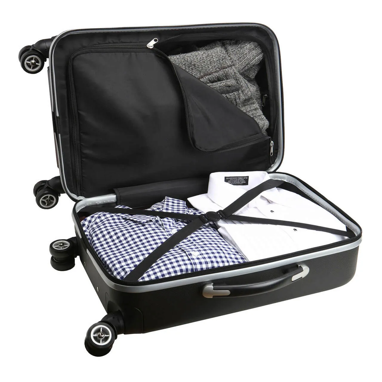 New York Mets Deluxe 2-Piece Backpack and Carry on Set in Black