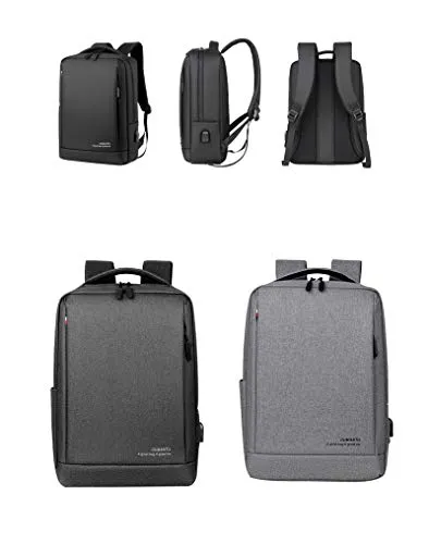 Slim Laptop Backpack Business Travel Durable Laptops Backpack with USB Charging Port College School Computer Bag for Women & Men Fits 15.6 Inch Laptop and Notebook Blue