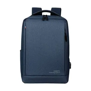 Slim Laptop Backpack Business Travel Durable Laptops Backpack with USB Charging Port College School Computer Bag for Women & Men Fits 15.6 Inch Laptop and Notebook Blue