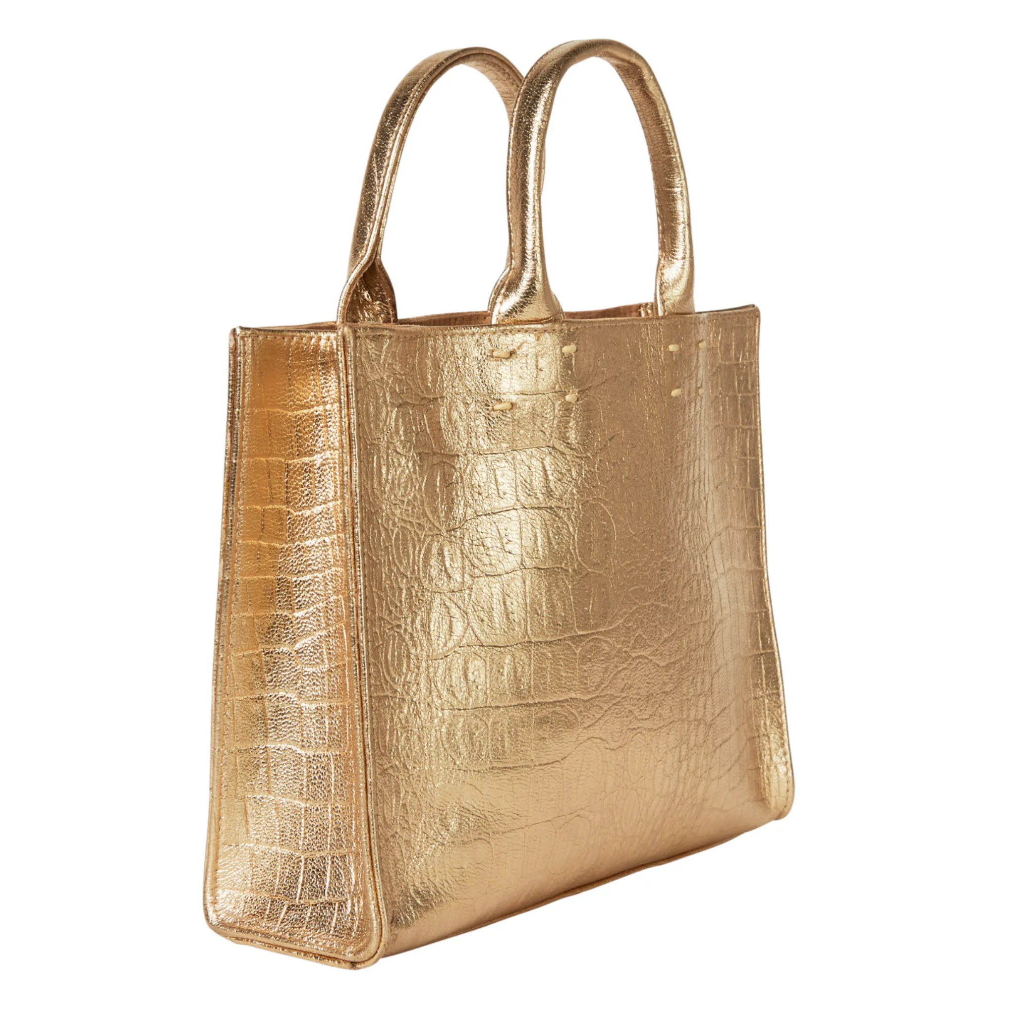 The Adelaide Handbag, Gold Croc