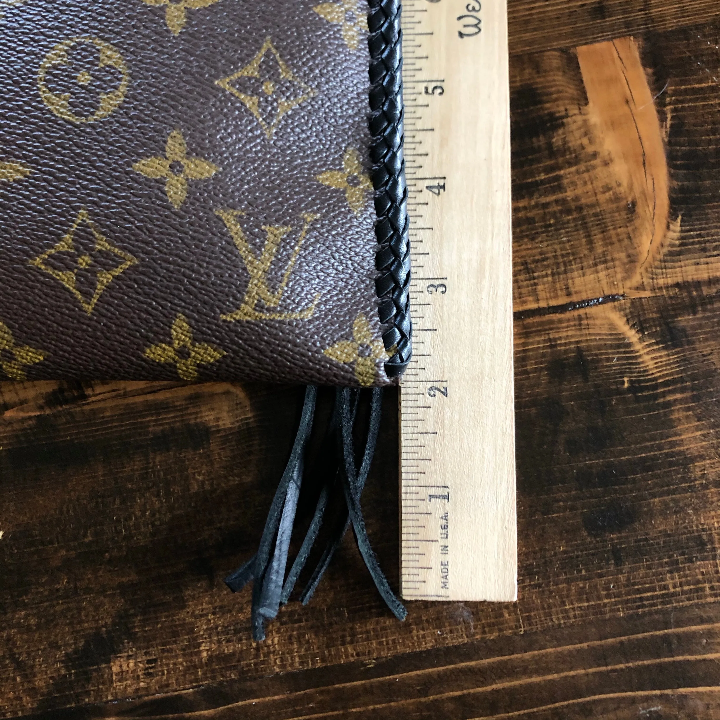The Nuthatch - Vintage Monogram Black Crossbody