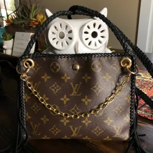 The Nuthatch - Vintage Monogram Black Crossbody