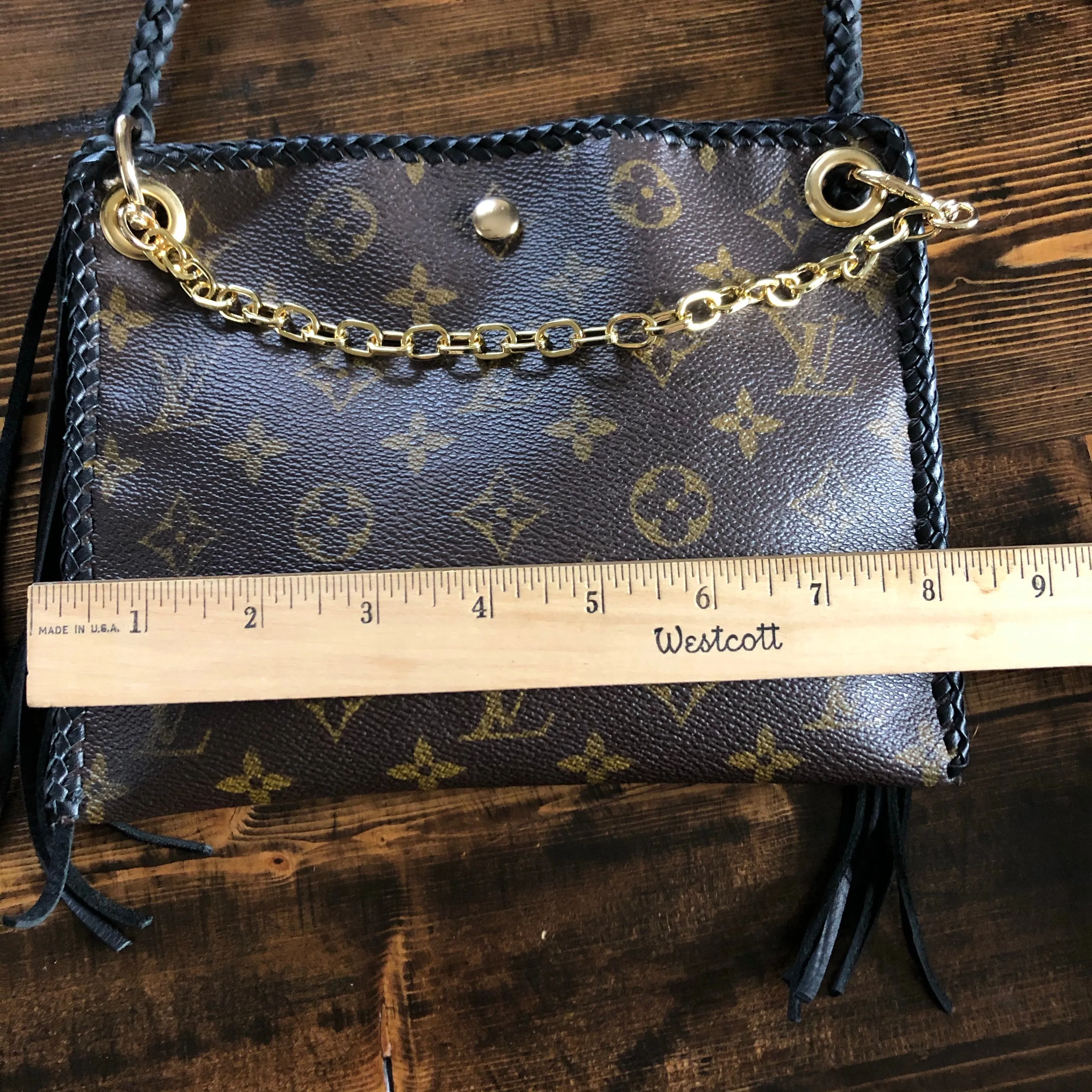 The Nuthatch - Vintage Monogram Black Crossbody