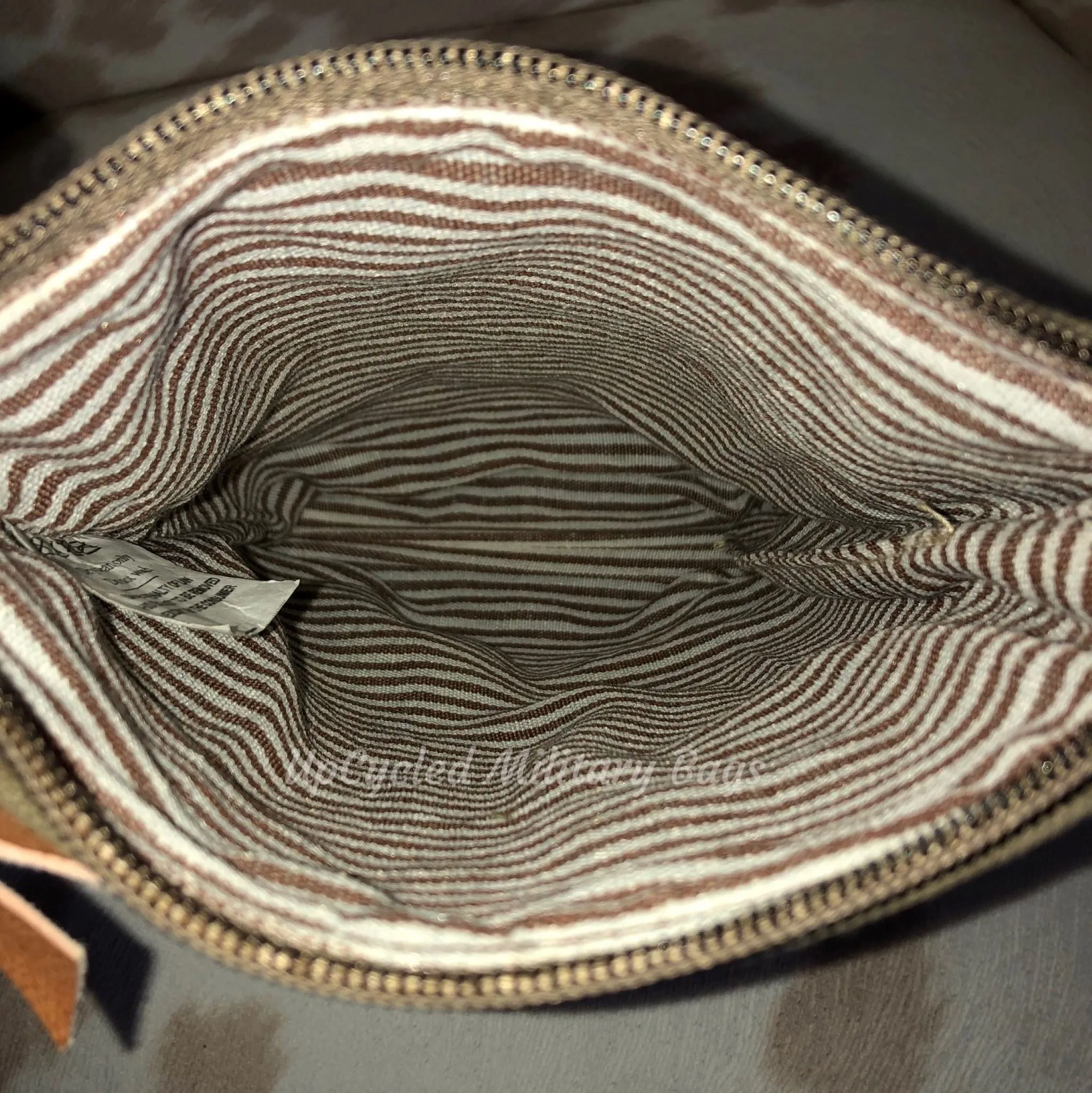 Vintage USA Sustainable Canvas & Hair on Hide Western Purse