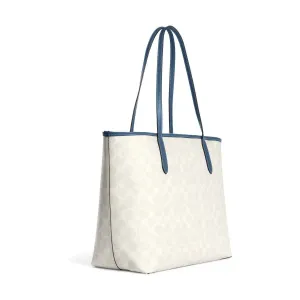 Women's tote bag Coach CB869-SVUOB White (44 x 27 x 14 cm)